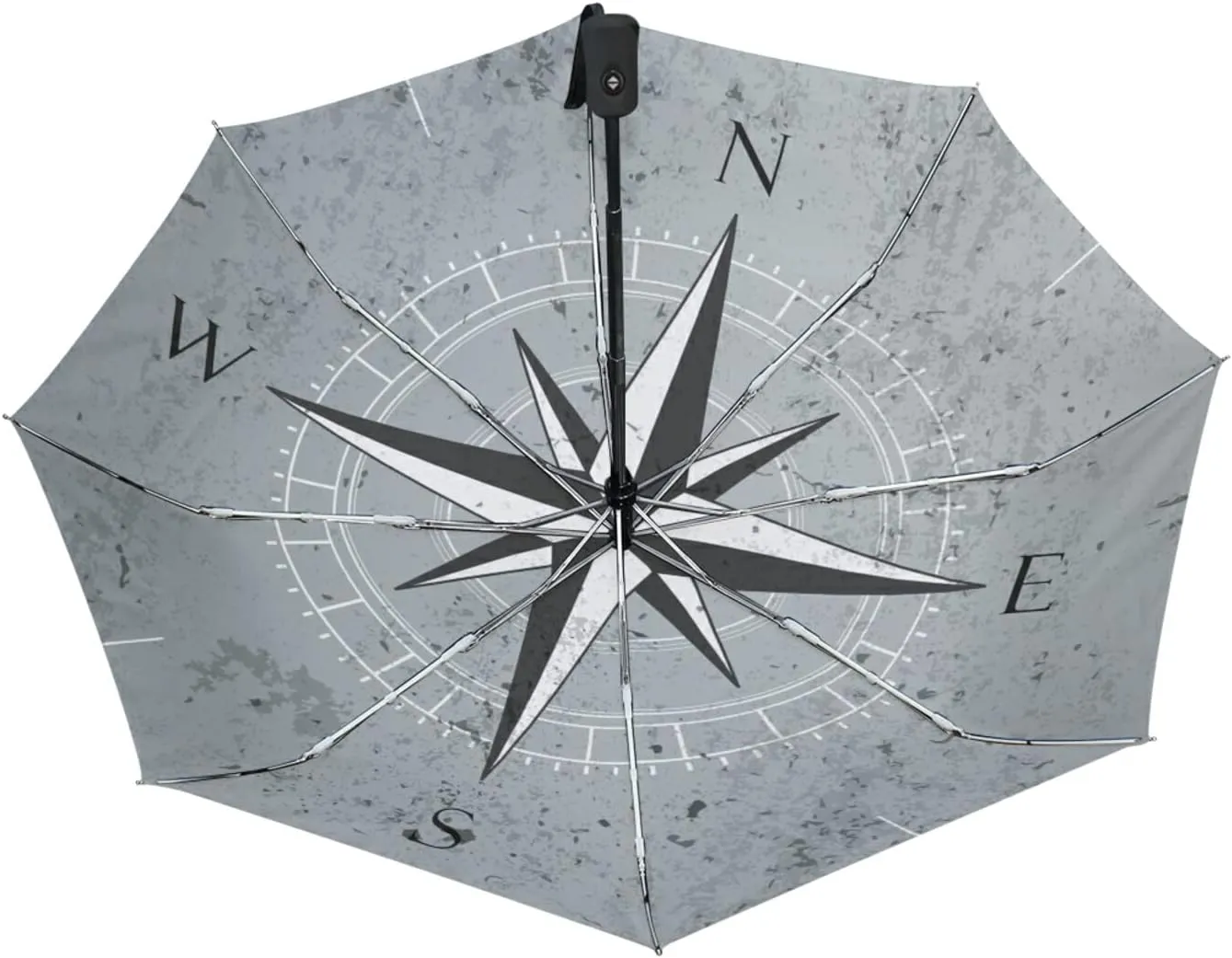 Oyihfvs Automatic Windproof Waterproof Umbrella, Folding Umbrella Reinforced Portable Automatic Compact Anti-UV Sun rain Auto Open/Close