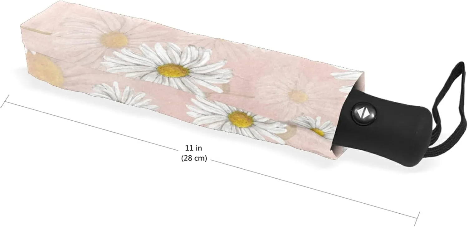 Oyihfvs Automatic Windproof Waterproof Umbrella, Folding Umbrella Reinforced Portable Automatic Compact Anti-UV Sun rain Auto Open/Close