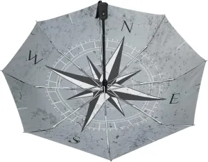 Oyihfvs Automatic Windproof Waterproof Umbrella, Folding Umbrella Reinforced Portable Automatic Compact Anti-UV Sun rain Auto Open/Close