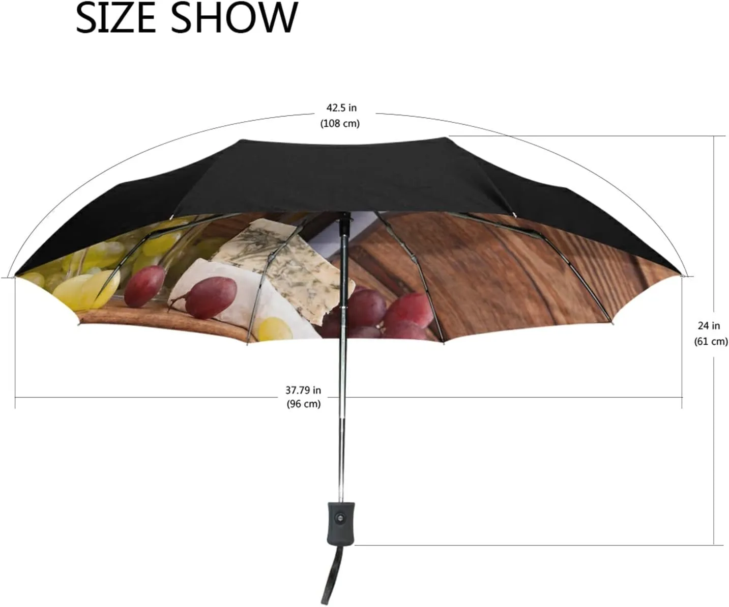 Oyihfvs Automatic Windproof Waterproof Umbrella, Folding Umbrella Reinforced Portable Automatic Compact Anti-UV Sun rain Auto Open/Close