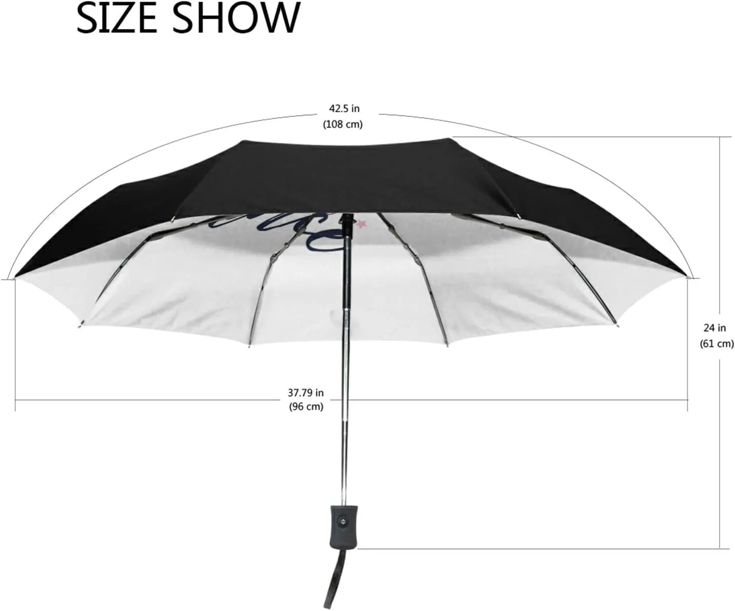 Oyihfvs Automatic Windproof Waterproof Umbrella, Folding Umbrella Reinforced Portable Automatic Compact Anti-UV Sun rain Auto Open/Close
