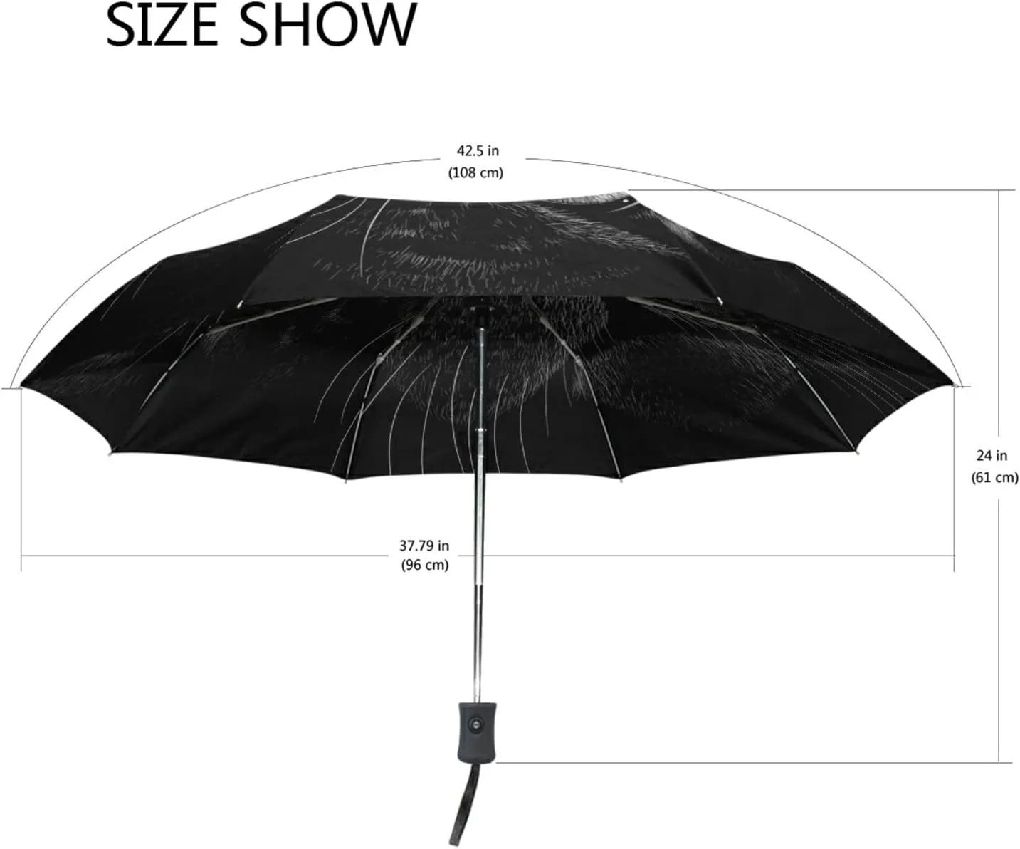Oyihfvs Automatic Windproof Waterproof Umbrella, Folding Umbrella Reinforced Portable Automatic Compact Anti-UV Sun rain Auto Open/Close