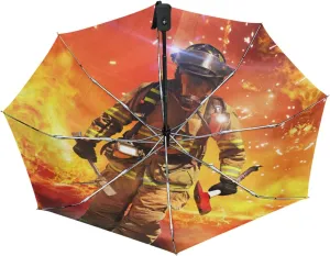 Oyihfvs Automatic Windproof Waterproof Umbrella, Folding Umbrella Reinforced Portable Automatic Compact Anti-UV Sun rain Auto Open/Close