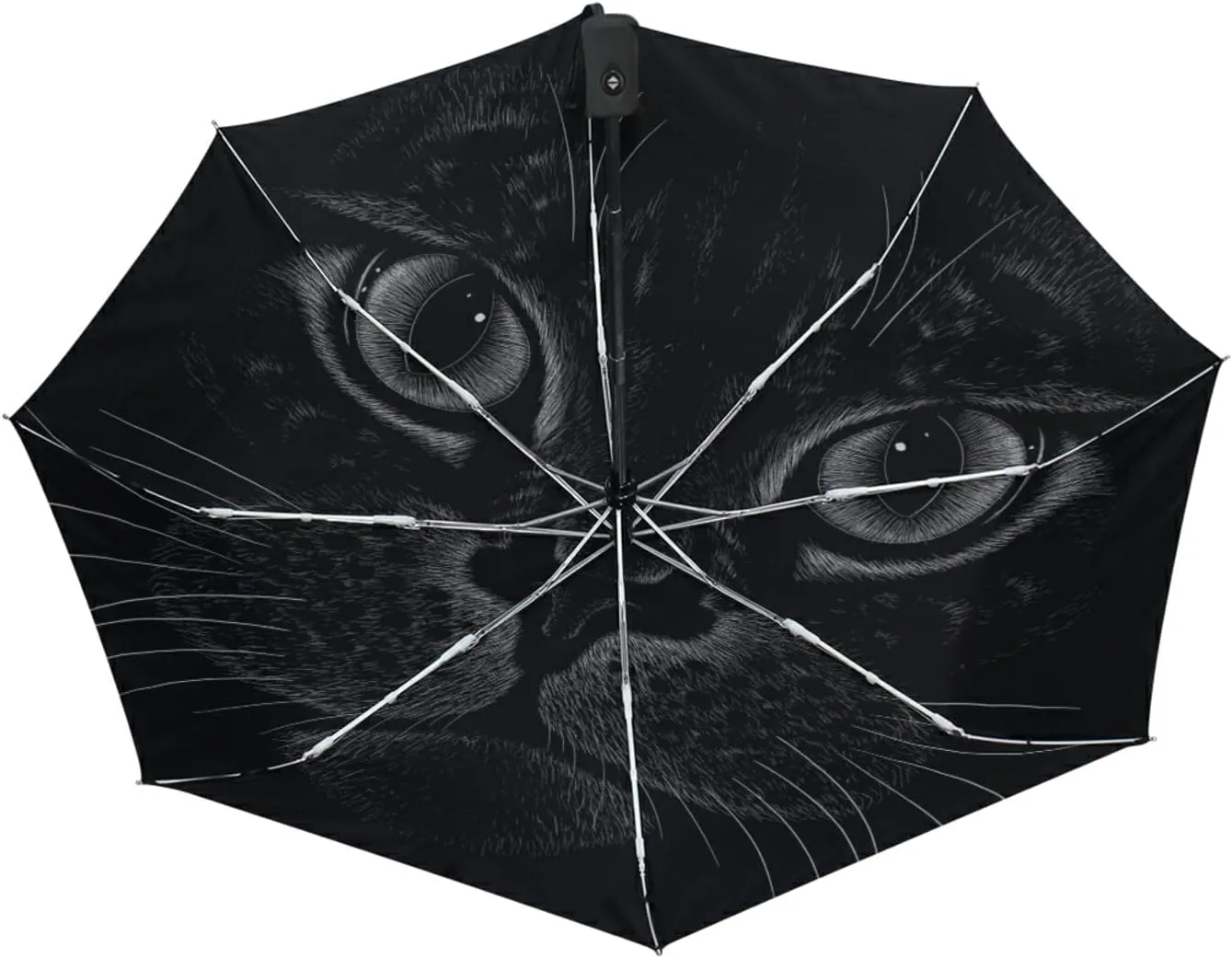 Oyihfvs Automatic Windproof Waterproof Umbrella, Folding Umbrella Reinforced Portable Automatic Compact Anti-UV Sun rain Auto Open/Close