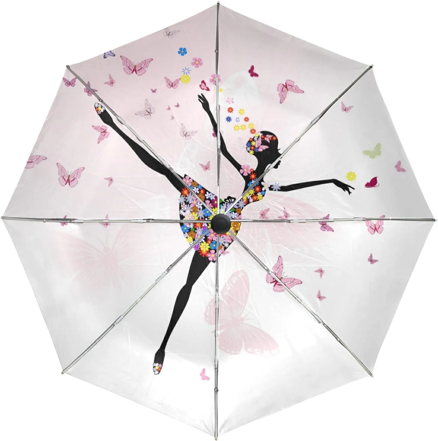 Oyihfvs Automatic Windproof Waterproof Umbrella, Folding Umbrella Reinforced Portable Automatic Compact Anti-UV Sun rain Auto Open/Close