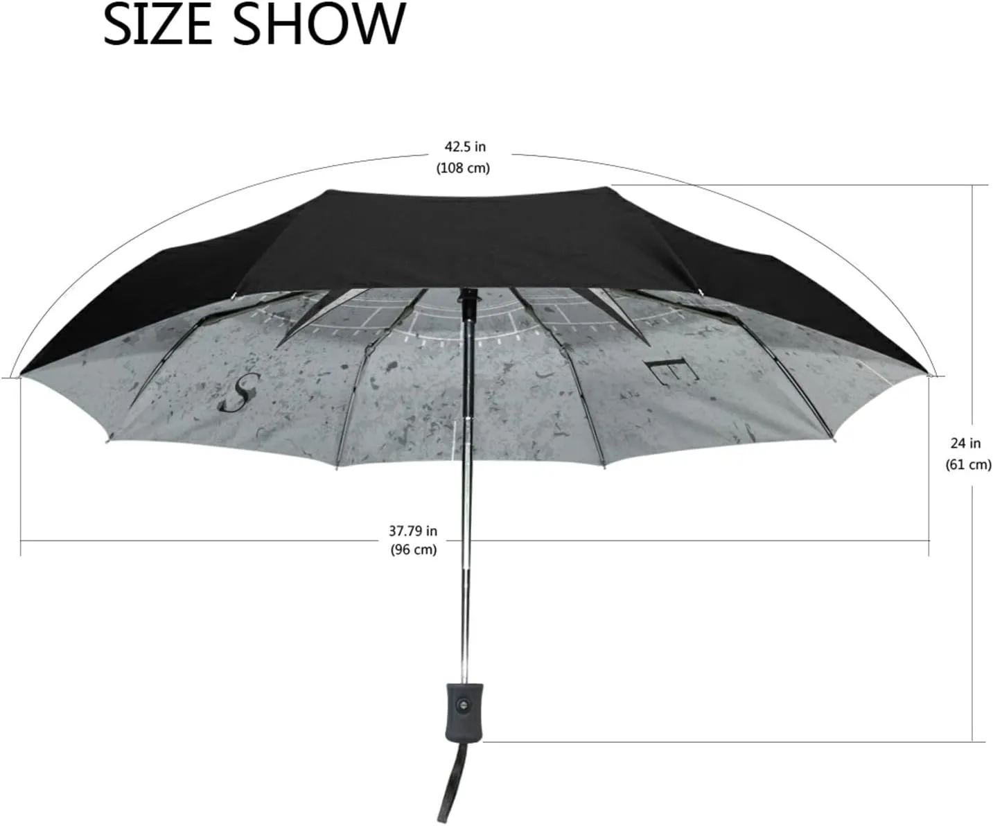 Oyihfvs Automatic Windproof Waterproof Umbrella, Folding Umbrella Reinforced Portable Automatic Compact Anti-UV Sun rain Auto Open/Close