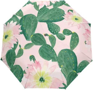 Oyihfvs Automatic Windproof Waterproof Umbrella, Folding Umbrella Reinforced Portable Compact Anti-UV Sun rain Auto Open/Close