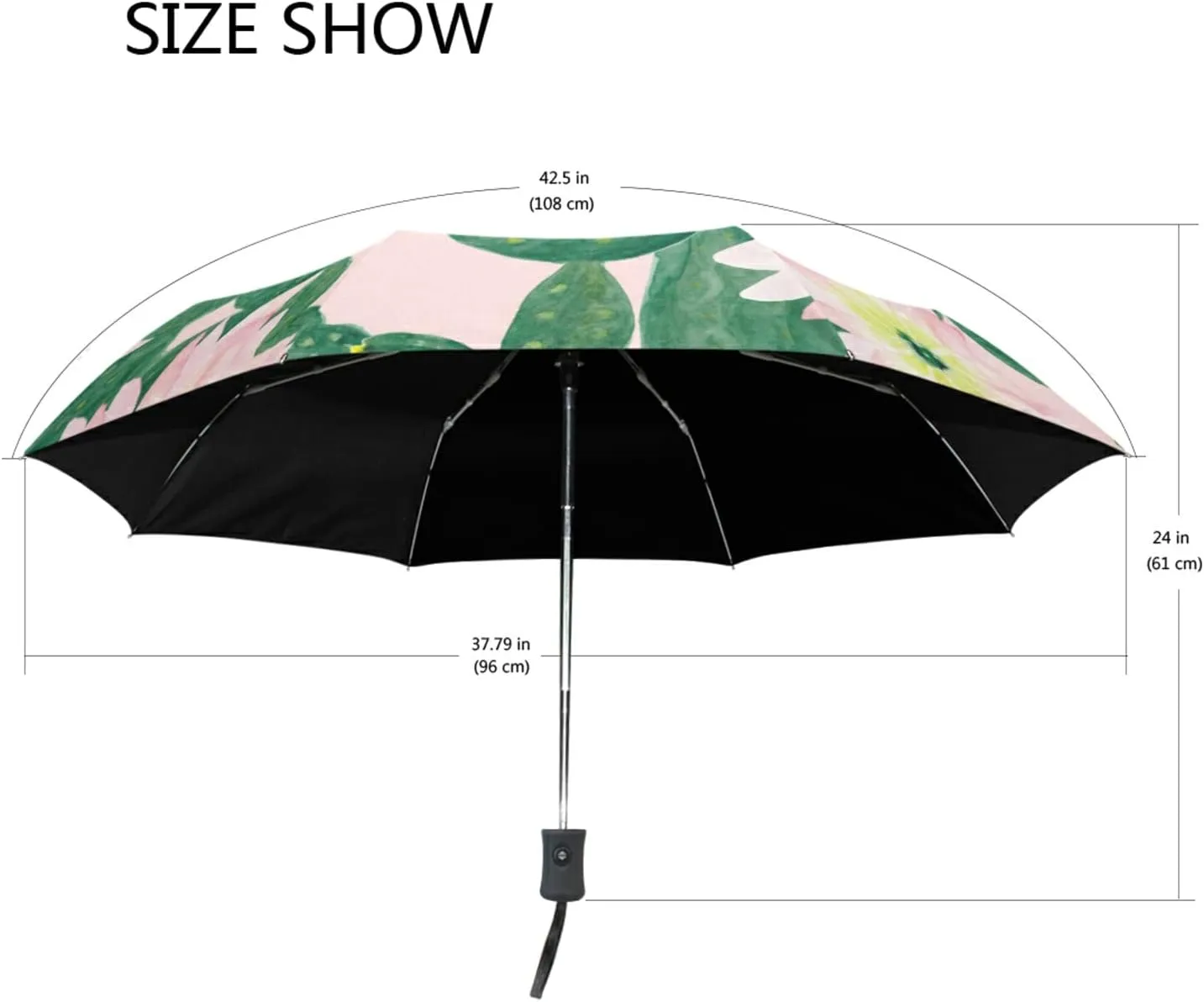 Oyihfvs Automatic Windproof Waterproof Umbrella, Folding Umbrella Reinforced Portable Compact Anti-UV Sun rain Auto Open/Close