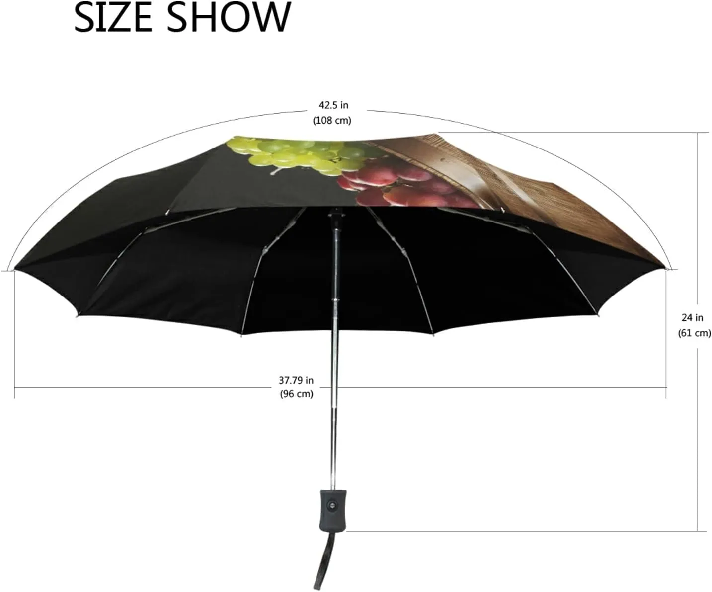 Oyihfvs Automatic Windproof Waterproof Umbrella, Folding Umbrella Reinforced Portable Compact Anti-UV Sun rain Auto Open/Close