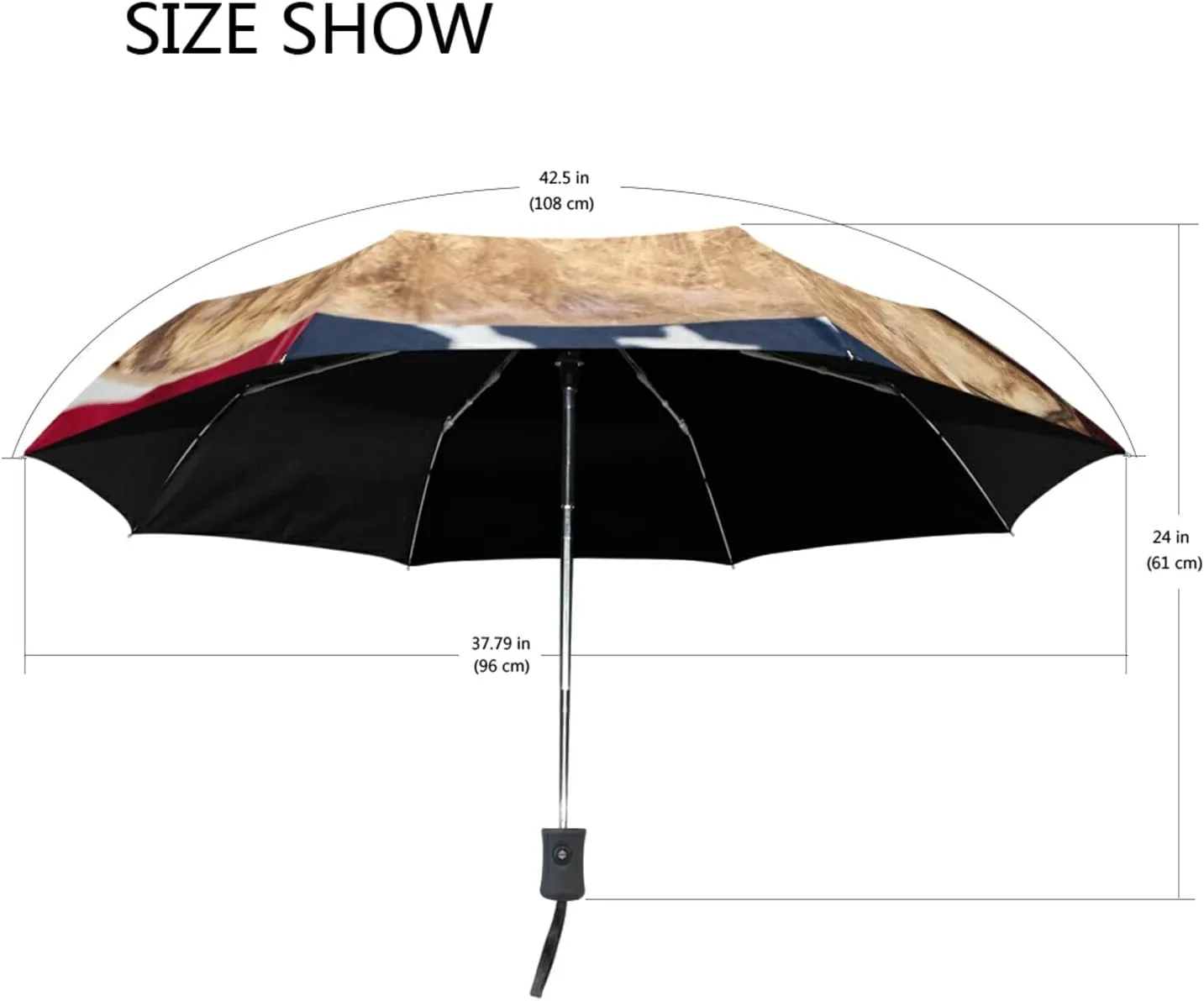 Oyihfvs Automatic Windproof Waterproof Umbrella, Folding Umbrella Reinforced Portable Compact Anti-UV Sun rain Auto Open/Close