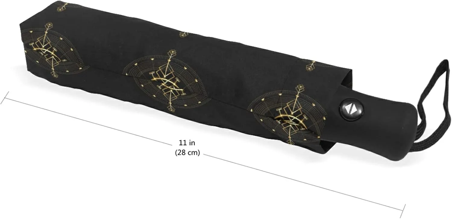 Oyihfvs Automatic Windproof Waterproof Umbrella, Folding Umbrella Reinforced Portable Compact Anti-UV Sun rain Auto Open/Close