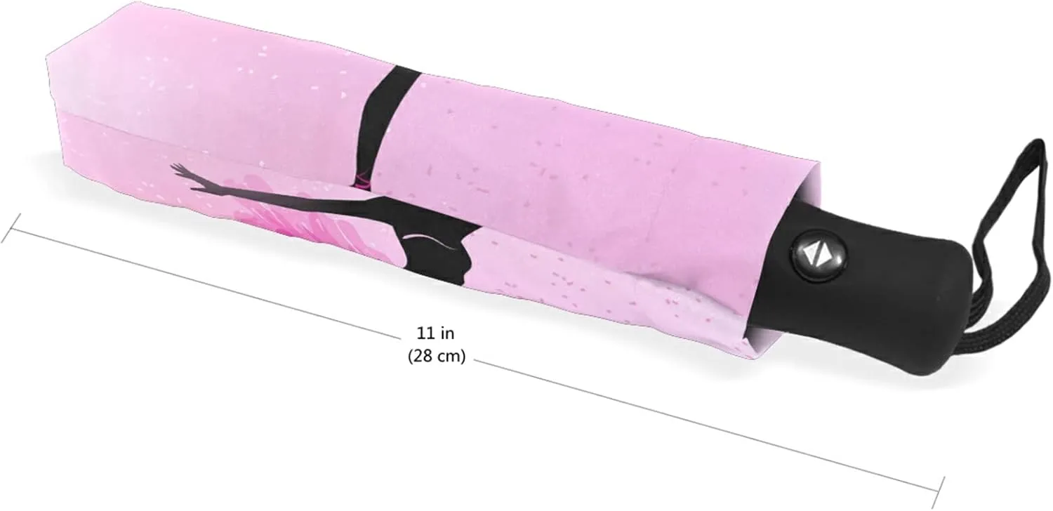 Oyihfvs Automatic Windproof Waterproof Umbrella, Folding Umbrella Reinforced Portable Compact Anti-UV Sun rain Auto Open/Close