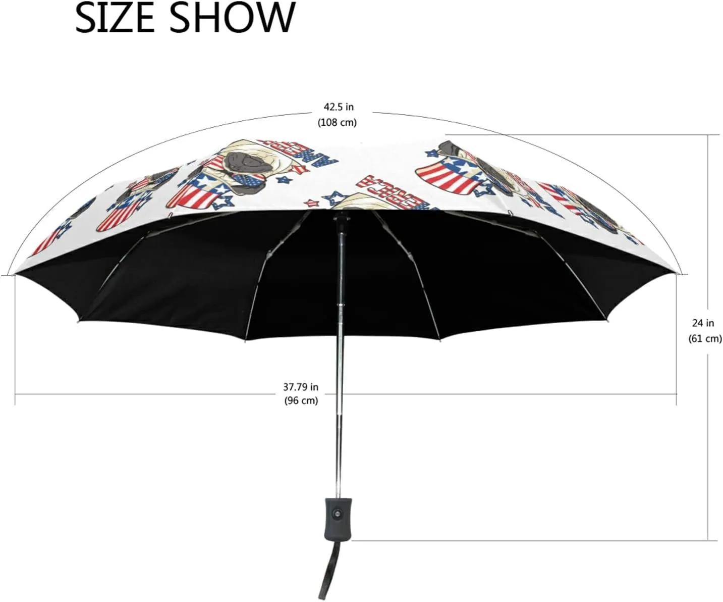 Oyihfvs Automatic Windproof Waterproof Umbrella, Folding Umbrella Reinforced Portable Compact Anti-UV Sun rain Auto Open/Close