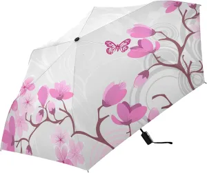 Oyihfvs Automatic Windproof Waterproof Umbrella, Folding Umbrella Reinforced Portable Compact UV Protection Sun rain Auto Open/Close