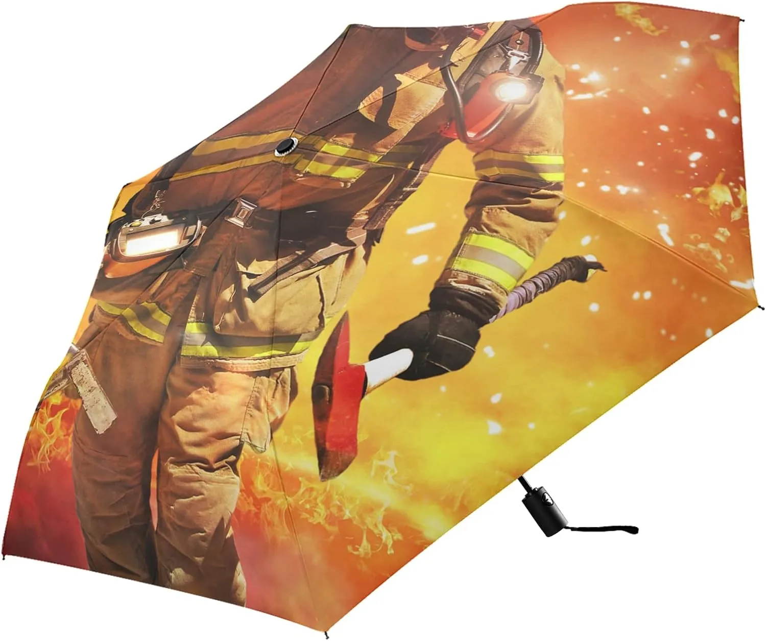Oyihfvs Automatic Windproof Waterproof Umbrella, Folding Umbrella Reinforced Portable Compact UV Protection Sun rain Auto Open/Close