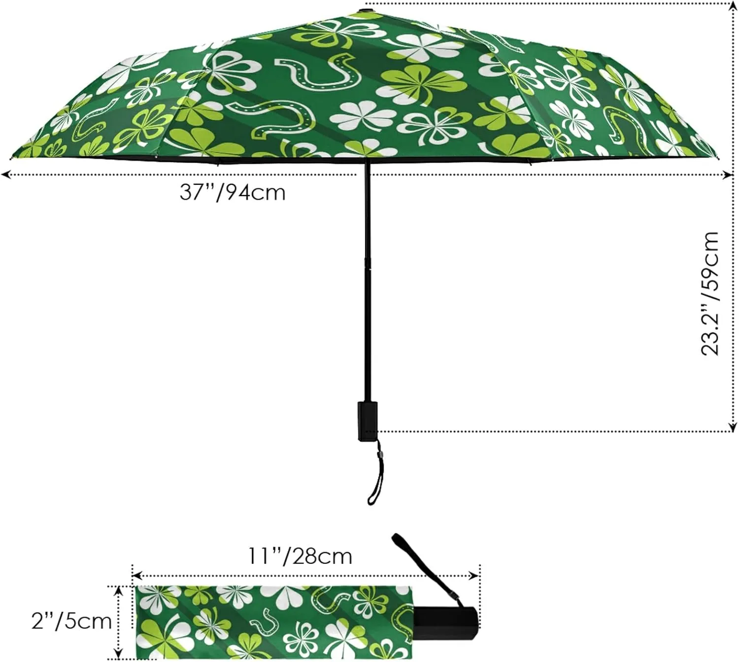 Oyihfvs Parasol Folding Umbrella, Reinforced Windproof Waterproof, Portable Compact Anti-UV Sun Rain Protection for Travel Outdoor