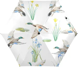 Oyihfvs Parasol Folding Umbrella, Reinforced Windproof Waterproof, Portable Compact Anti-UV Sun Rain Protection for Travel Outdoor