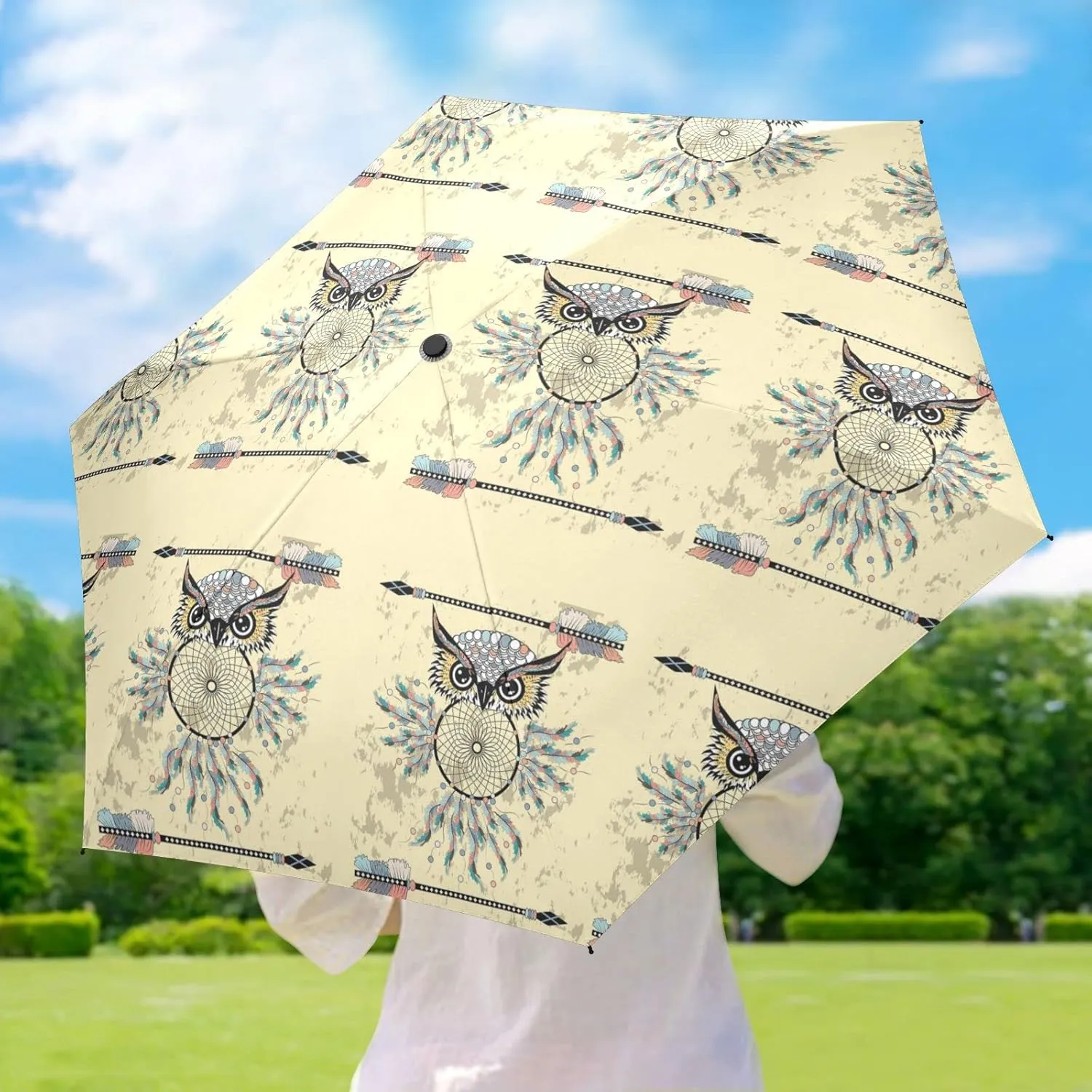 Oyihfvs Parasol Folding Umbrella, Reinforced Windproof Waterproof, Portable Compact Anti-UV Sun Rain Protection for Travel Outdoor