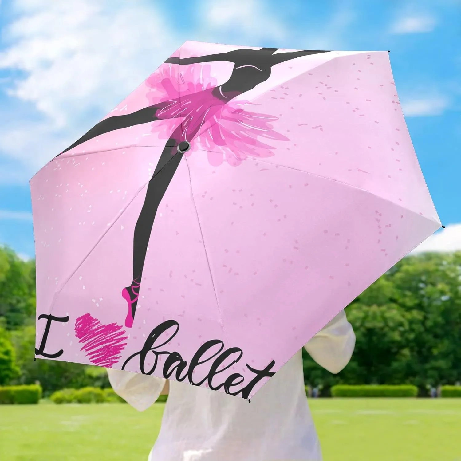 Oyihfvs Parasol Folding Umbrella, Reinforced Windproof Waterproof, Portable Compact Anti-UV Sun Rain Protection for Travel Outdoor