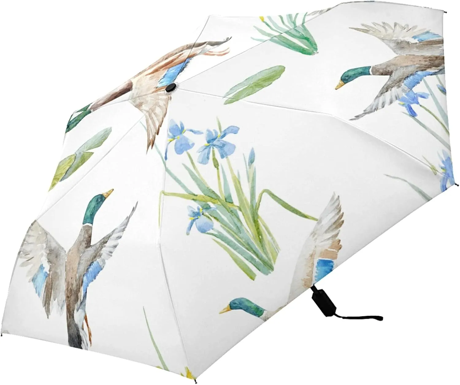 Oyihfvs Parasol Folding Umbrella, Reinforced Windproof Waterproof, Portable Compact Anti-UV Sun Rain Protection for Travel Outdoor