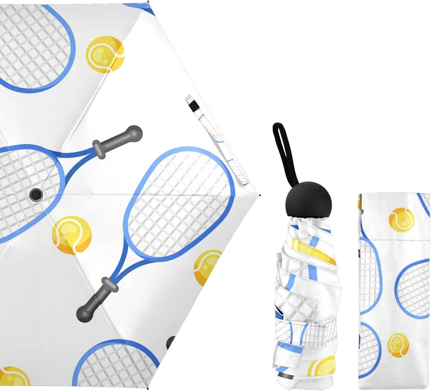 Oyihfvs Parasol Folding Umbrella, Reinforced Windproof Waterproof, Portable Compact Anti-UV Sun Rain Protection for Travel Outdoor
