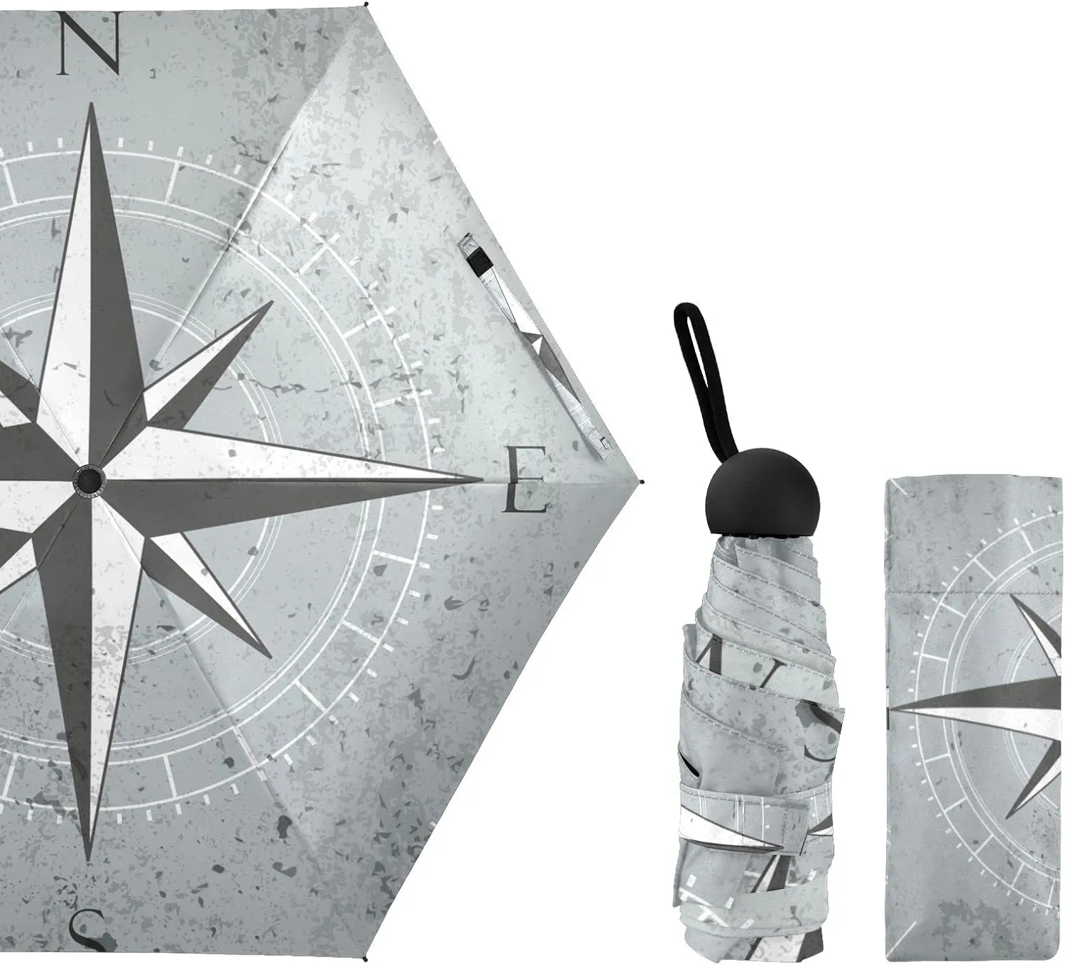 Oyihfvs Parasol Folding Umbrella, Reinforced Windproof Waterproof, Portable Compact Anti-UV Sun Rain Protection for Travel Outdoor