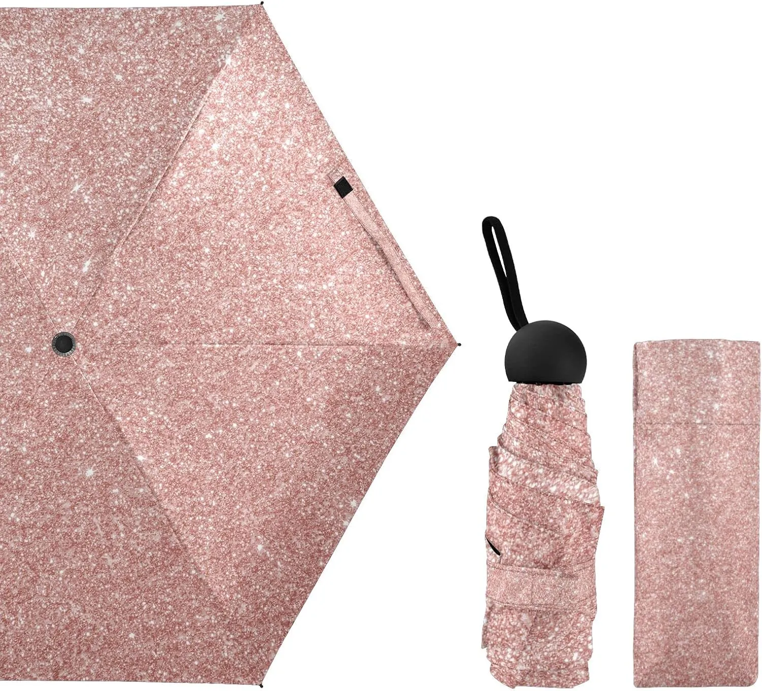 Oyihfvs Parasol Folding Umbrella, Reinforced Windproof Waterproof, Portable Compact Anti-UV Sun Rain Protection for Travel Outdoor