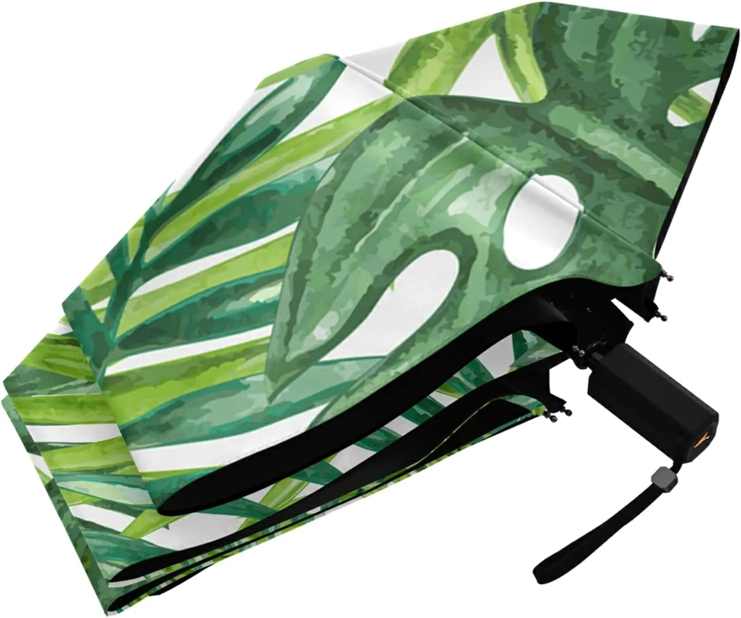 Oyihfvs Parasol Folding Umbrella, Reinforced Windproof Waterproof, Portable Compact Anti-UV Sun Rain Protection for Travel Outdoor