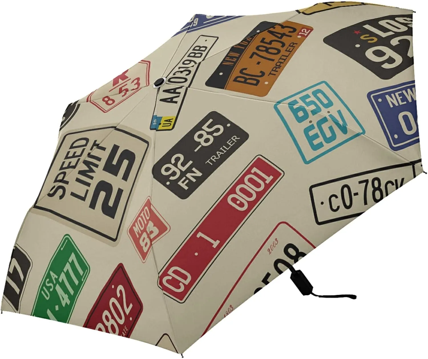 Oyihfvs Parasol Folding Umbrella, Reinforced Windproof Waterproof, Portable Compact Anti-UV Sun Rain Protection for Travel Outdoor