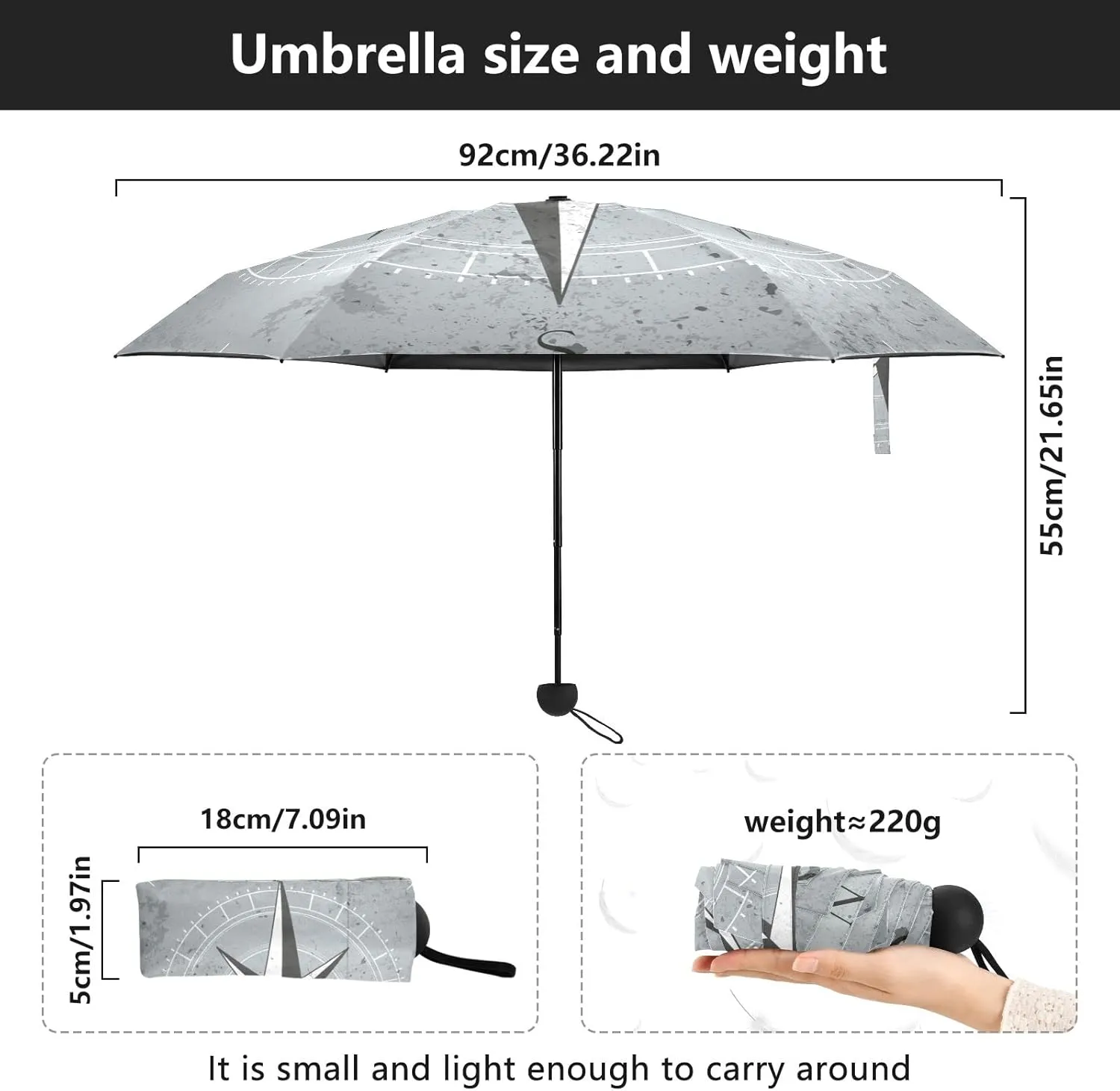 Oyihfvs Parasol Folding Umbrella, Reinforced Windproof Waterproof, Portable Compact Anti-UV Sun Rain Protection for Travel Outdoor