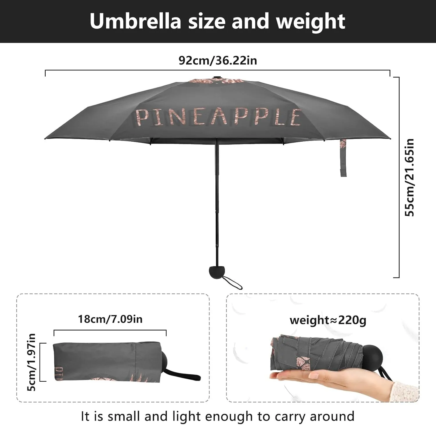 Oyihfvs Parasol Folding Umbrella, Reinforced Windproof Waterproof, Portable Compact Anti-UV Sun Rain Protection for Travel Outdoor