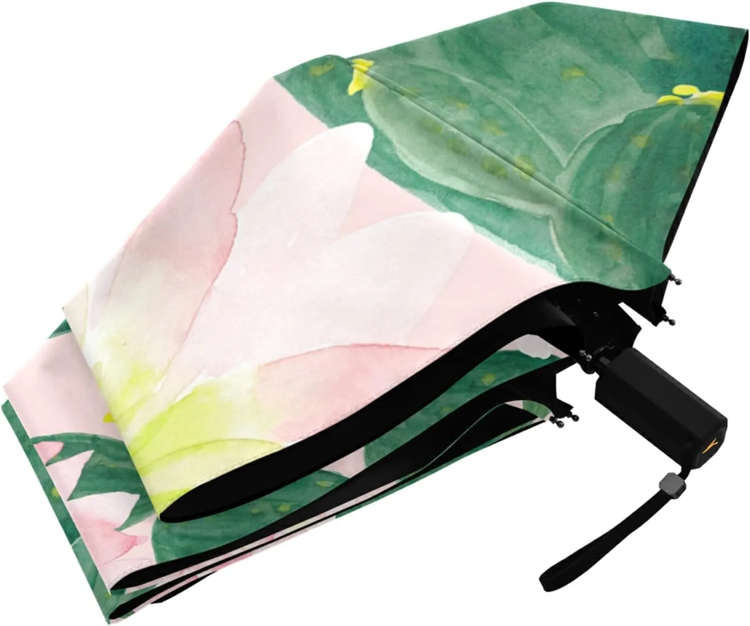 Oyihfvs Parasol Folding Umbrella, Reinforced Windproof Waterproof, Portable Compact Anti-UV Sun Rain Protection for Travel Outdoor