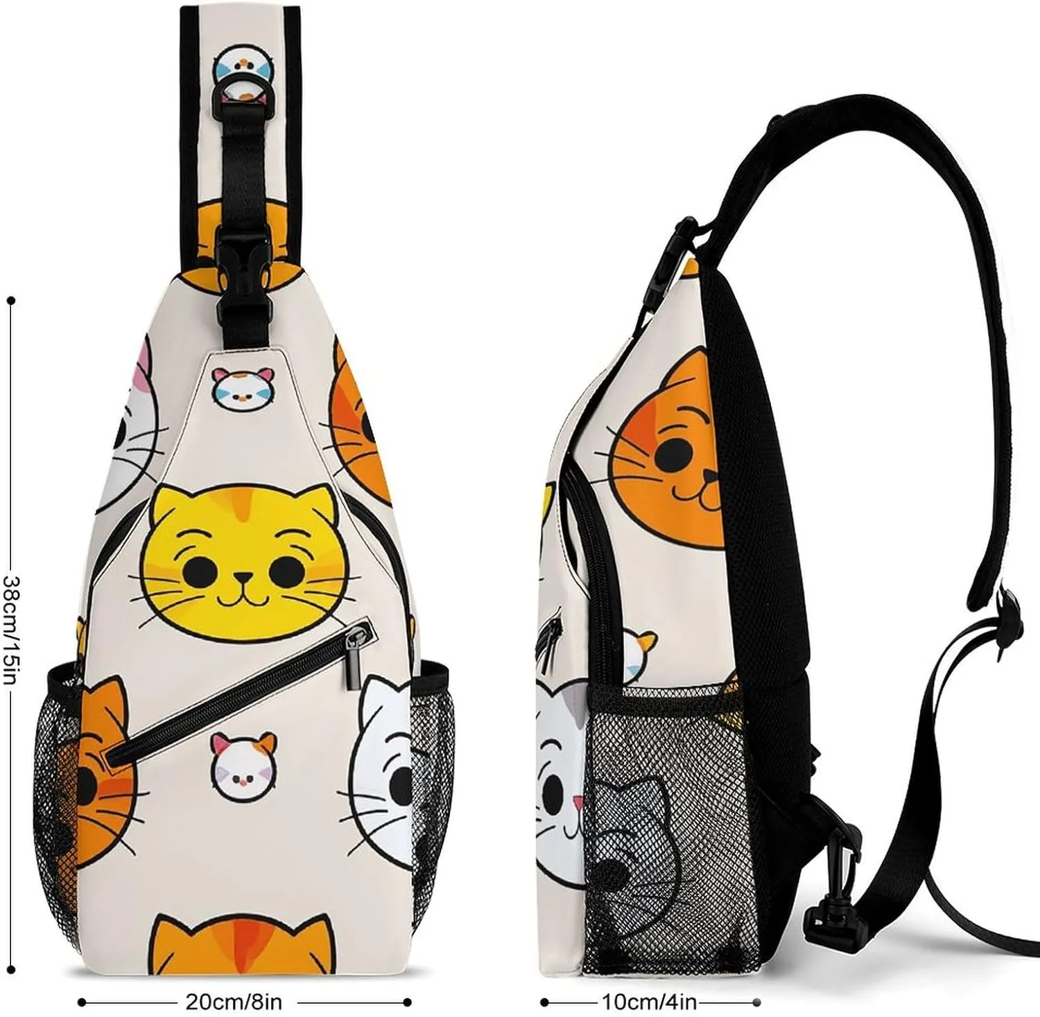 Paris Eiffel Tower Crossbody Bag, Sling Bag, Sling Backpack, Belt Bags for Travel Outdoors Hiking