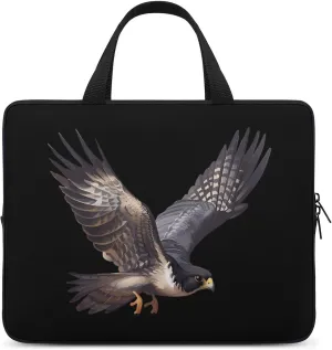Peregrine Falcon Flying Laptop Sleeve Bag Printed Protective Laptop Case Briefcase Handbag for 10/12/13/15/17 Inch