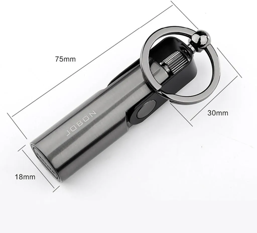 Permanent Match Waterproof Kerosene Lighter, Repeatable Flint Keychain Use, Outdoor Emergency Survival Camping Gift for Men(H)