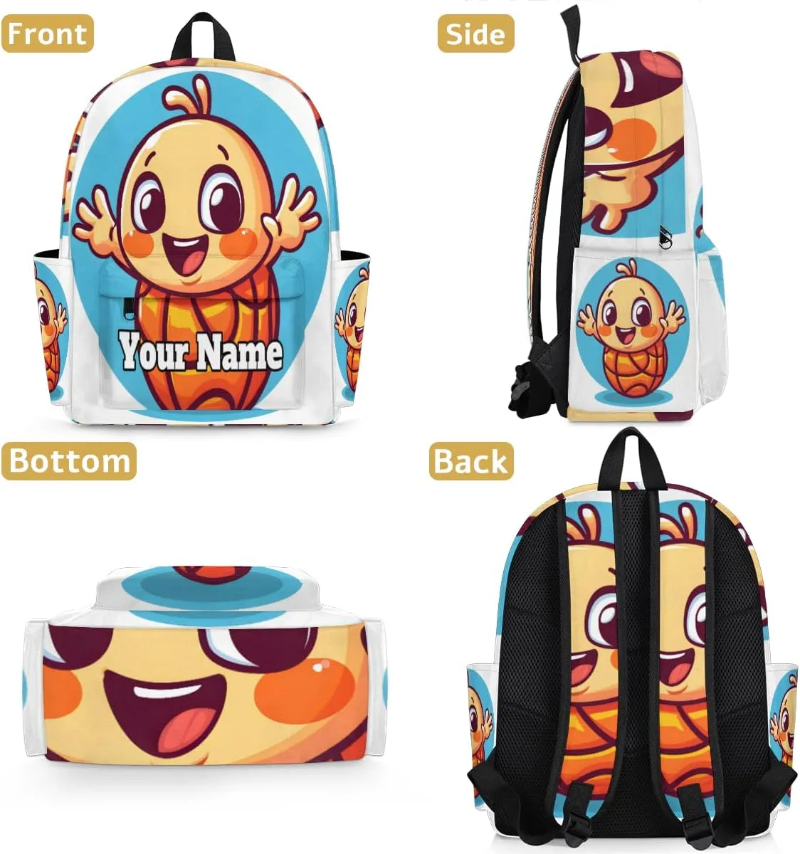 Personalized Basketball Preschool Toddler Backpack for Boys Girls Custom Kids Name Small Bookbags Kindergarten Elementary Backpack, Sports Ball Basketballs