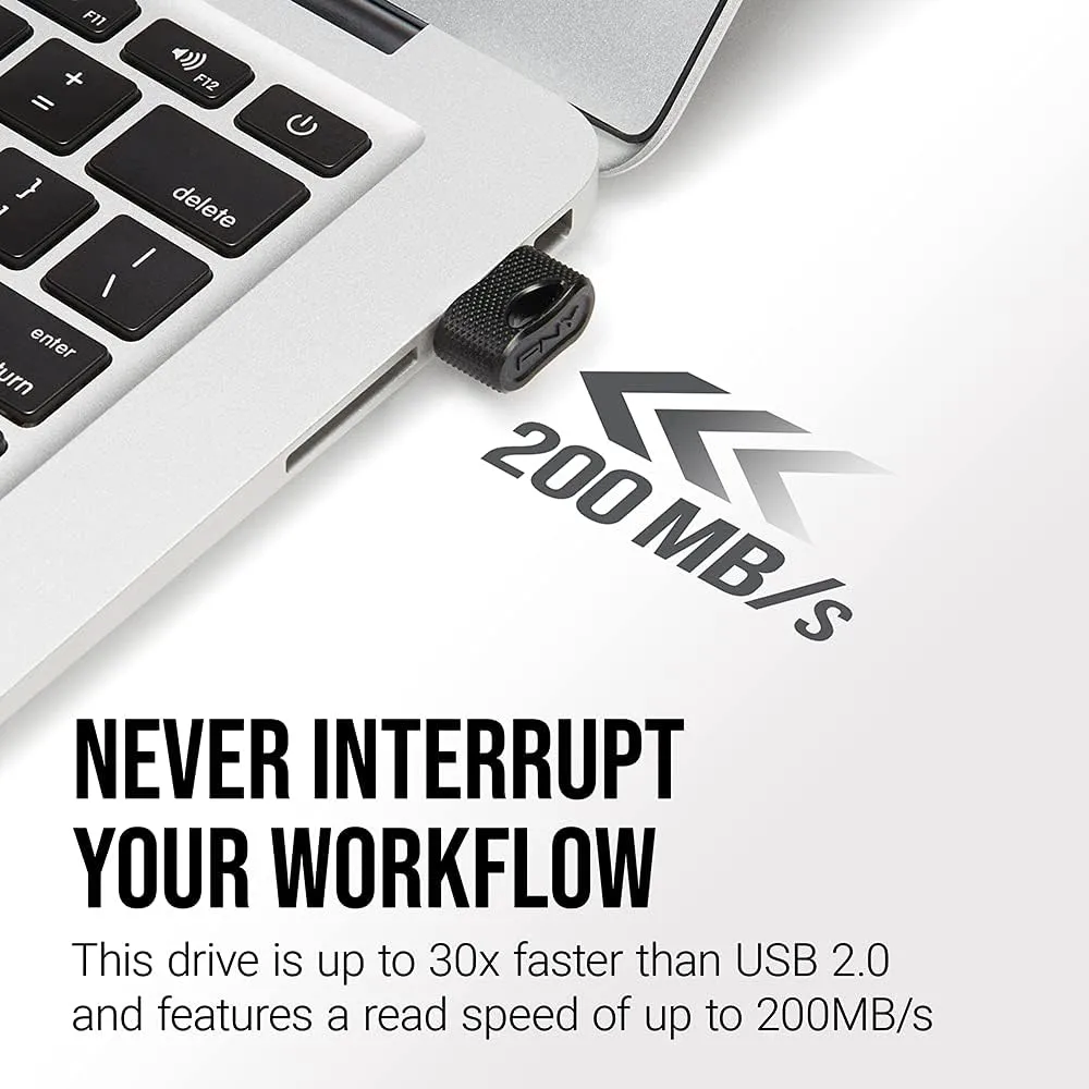 PNY 512GB Elite-X Fit USB 3.1 Flash Drive - 200MB/s