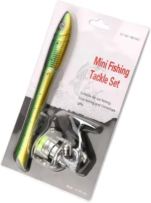 Portables Pen Fishings Rod Fish Shaped Telescopic Spinnings Rod Lightweight Pocket Fishings Poles Easily to Use Portables Pen Fishings Rod