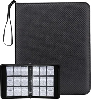 Premium 9-Pocket Card Binder – 720 Collection Binder Folder Card Album Card Holder Fit for MTG Football Play Cards (Black, 9 Pocket)