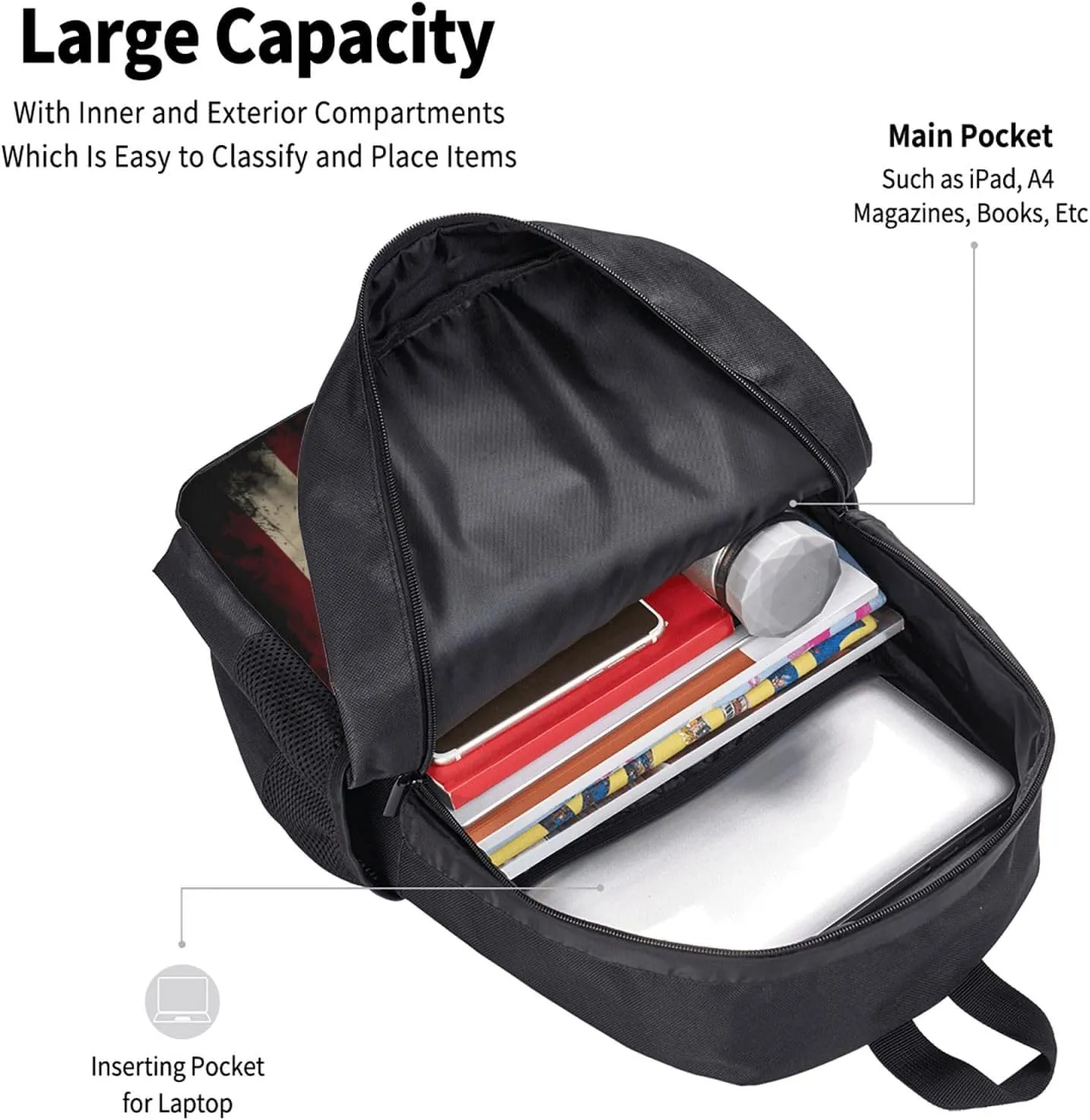 Proud Mexican American Flag Mexican Roots Casual Backpacks Large Capacity Backpack Laptop Rucksack Sport Daypack Commuter Bags with Adjustable Strap for Traveling Camping