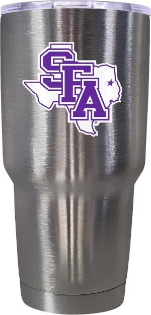 R and R Imports Stephen F. Austin State University 24 oz Insulated Stainless Steel Tumbler Stainless Officially Licensed Collegiate Product