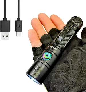 Rechargeable LED Flashlight Bright Pocket Flashlight 1500LM Handheld Flashlight Waterproof for Everyday Carry Indoor/Outdoor Hiking,Camping,Security,Emergency...