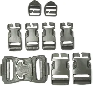 Replacement Field Repair No Sewing Mil-Spec Backpack Quick Attach Buckle Set Snap Clips
