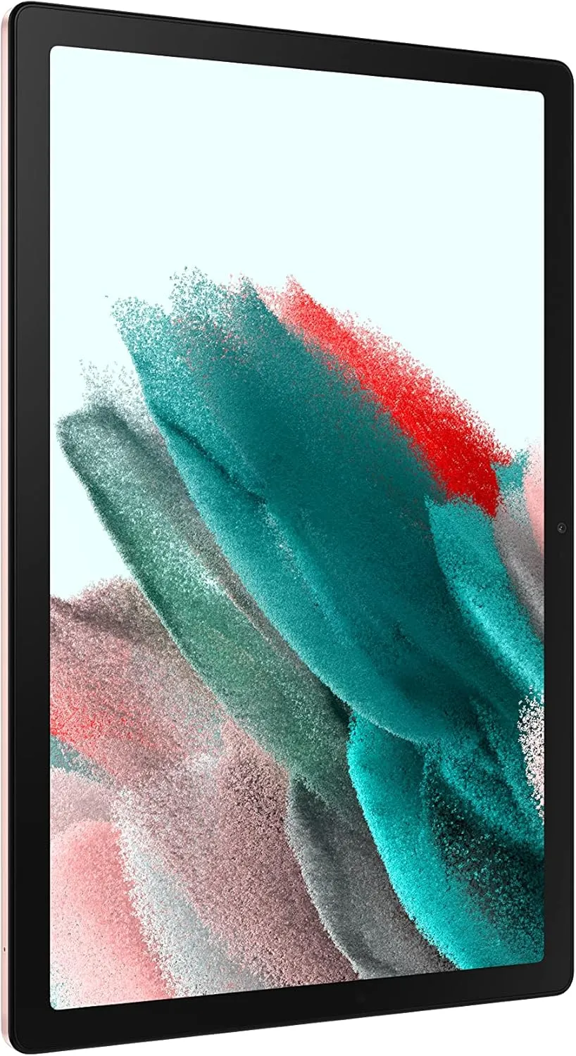 SAMSUNG Galaxy Tab A8 10.5” 128GB Android Tablet, LCD Screen, Kids Content, Smart Switch, Expandable Memory, Long Lasting Battery, Fast Charging, US Version, 2022, Pink Gold