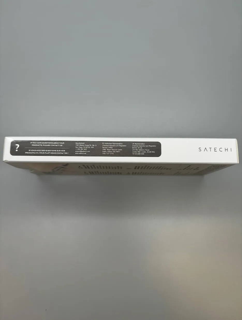 Satechi 4 in 1 USB C Hub Multiport Adapter (Space Gray, Sim Plus)