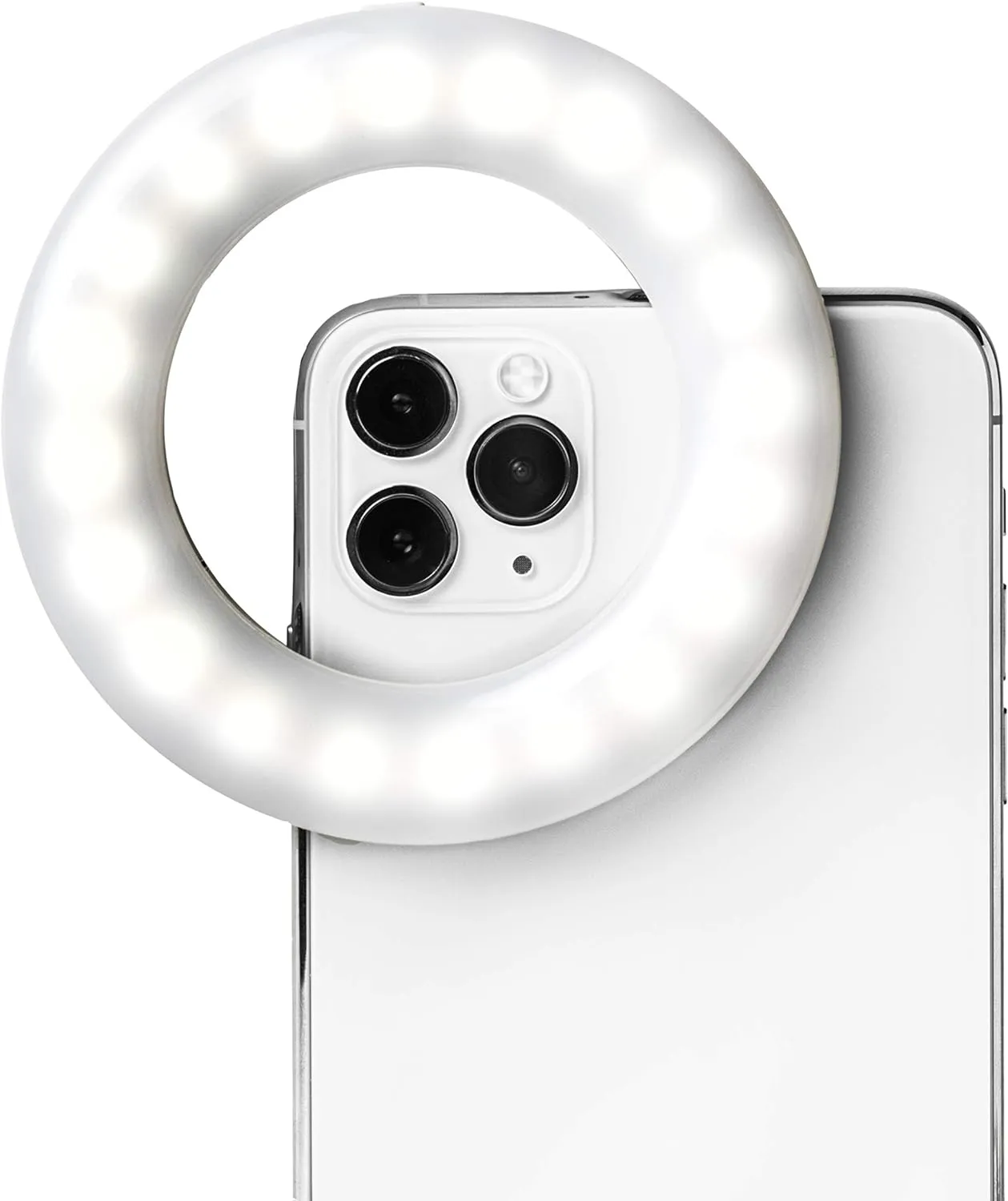 Selfie One - Ring Light for Phone, iPhone, Android or Laptop | 3 Adjustable Light Modes | Rechargeable Batteries | Clip On Design | Perfect for Beauty, Influencers, Creators