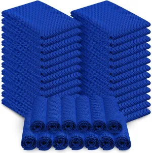 Shellwei 50 Pcs Cooling Towel 40 x 12 Inch Microfiber Workout Towels Breathable Chilly Towel Ice Cool Cold Towels Bulk Fast Drying Absorbent Sweat Rag for Neck Yoga Sports Golf Gym