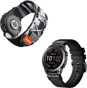 Silicone Band   Tactical Rugged Nylon Band Compatible with Garmin Fenix 6 Band