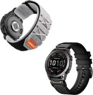 Silicone Band   Tactical Rugged Nylon Band Compatible with Garmin Fenix 6 Band
