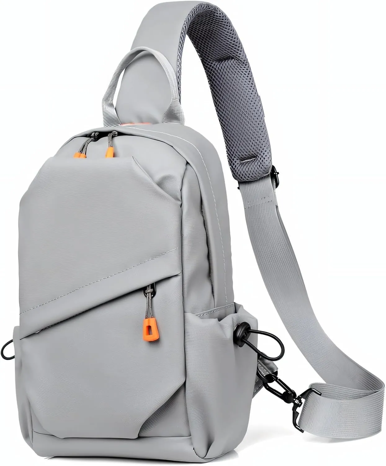 Sling Backpacks, Tactical Sling Chest Bag Shoulder Crossbody Bags for Men Women Outdoor Travel (Grey)